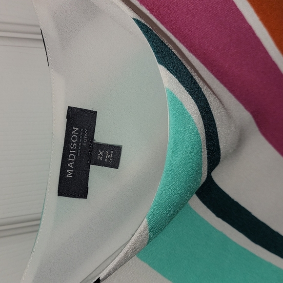 Madison Stripped Tank - 2X - Picture 2 of 4